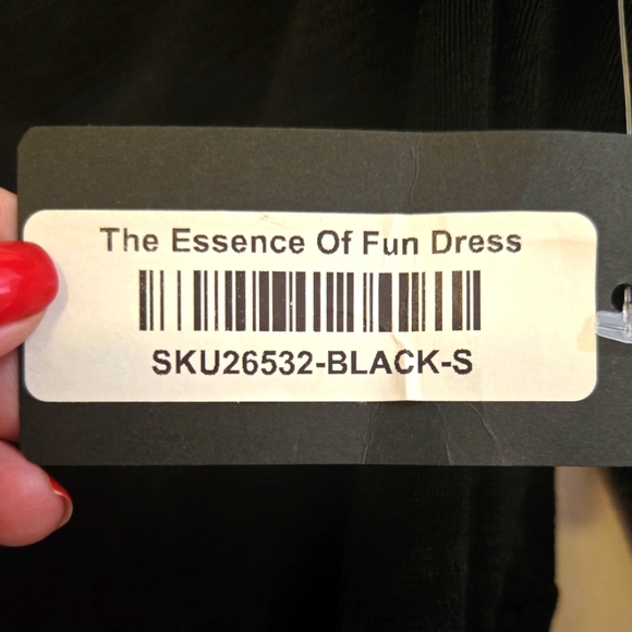 Peach Love NWT Black Dress Small - Picture 8 of 10